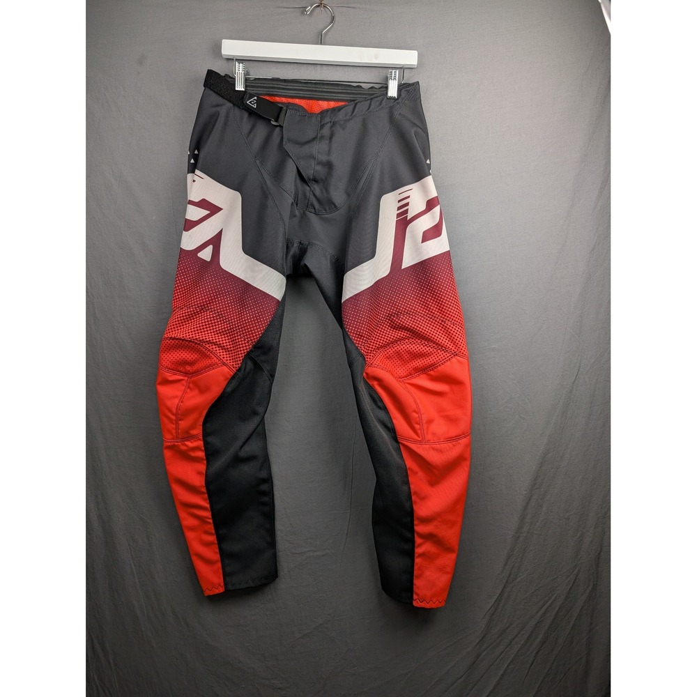 Answer Racing Mens Motocross Pants Red Black White Racing Gear Size 34